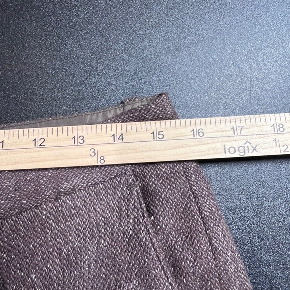 Eddie Bauer Womens Size 6 Wool Silk Blend Trousers Blakely Fit Brown Dress Pants - Picture 15 of 16